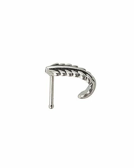 Best Pirce π Leaf Half Hoop L Bend Nose Ring - 20 Gauge π₯ 5 Best Pirce π Leaf Half Hoop L Bend Nose Ring - 20 Gauge π₯ - Image 3