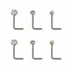 Deals 🤩 Multi-Pack CZ Star L-Bend Nose Rings 6 Pack - 20 Gauge 🥰 1 Deals 🤩 Multi-Pack CZ Star L-Bend Nose Rings 6 Pack - 20 Gauge 🥰 -Playboy Shop 03875994 a