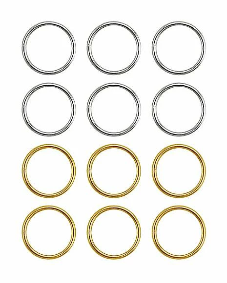 Hot Sale β¨ Multi-Pack Goldtone and Silvertone Seamless Hoop Nose Rings 12 Pack - 20 Gauge π 3 Hot Sale β¨ Multi-Pack Goldtone and Silvertone Seamless Hoop Nose Rings 12 Pack - 20 Gauge π