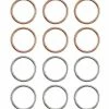 Best deal 🎉 Multi-Pack Rose Goldtone Seamless Hoop Nose Rings 12 Pack - 20 Gauge 🌟 -Playboy Shop 03876026 a