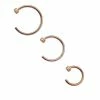 Best deal 💯 Multi-Pack Rose Goldtone Half Hoop Nose Rings 3 Pack - 20 Gauge 🧨 -Playboy Shop 03876059 a