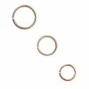 New ✨ Multi-Pack Rose Goldplated Seamless Hoop Nose Ring 3 Pack - 20 Gauge ❤️ -Playboy Shop 03876067 a