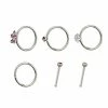 Promo π€© Multi-Pack CZ Flower Hoop and Pin Nose Rings 6 Pack - 20 Gauge βοΈ 1 Promo π€© Multi-Pack CZ Flower Hoop and Pin Nose Rings 6 Pack - 20 Gauge βοΈ -Playboy Shop 03876091 a