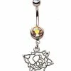 Deals π₯ CZ Rose Cut Out Dangle Belly Ring - 14 Gauge β 1 Deals π₯ CZ Rose Cut Out Dangle Belly Ring - 14 Gauge β -Playboy Shop 03879079 a