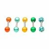 Hot Sale 👍 Multi-Pack Daisy Yellow and Blue Barbells 5 Pack - 14 Gauge 👍 -Playboy Shop 03880440 a
