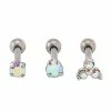 Best Pirce π Multi-Pack CZ and Silverplated Titanium Cartilage Barbells 3 Pack - 16 Gauge β€οΈ 2 Best Pirce π Multi-Pack CZ and Silverplated Titanium Cartilage Barbells 3 Pack - 16 Gauge β€οΈ -Playboy Shop 03880663 a