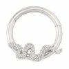 Buy 👏 Silverplated Snake Cartilage Hinged Hoop Ring - 16 Gauge 🎉 -Playboy Shop 03880689 a