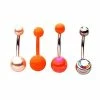 Coupon 🛒 Multi-Pack CZ Orange Belly Rings 4 Pack - 14 Gauge 💯 -Playboy Shop 03881364 a