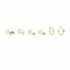 Top 10 ✨ Multi-Pack CZ Moon and Bolt Screw Nose Rings and Hoop Nose Rings 6 Pack - 20 Gauge 🎁 -Playboy Shop 03881877 a