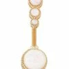 Best Pirce 🔥 White Opal-Effect Goldplated Belly Ring - 14 Gauge ⌛ -Playboy Shop 03881943 a