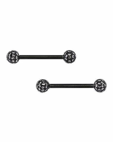 New π CZ Titanium Nipple Barbells - 14 Gauge π 3 New π CZ Titanium Nipple Barbells - 14 Gauge π