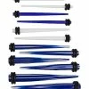 Top 10 🤩 Multi-Pack Blue and White Tapers 6 Pair - 14-4 Gauge 👍 -Playboy Shop 03882735 a