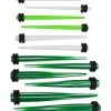 Cheapest 🎁 Multi-Pack Green and White Tapers 6 Pair - 14-4 Gauge 🤩 -Playboy Shop 03882743 a