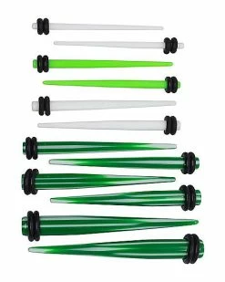 Cheapest 🎁 Multi-Pack Green and White Tapers 6 Pair - 14-4 Gauge 🤩