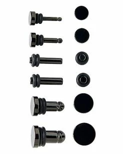 Wholesale 🎁 Multi-Pack Flat Top Black Plug Set - 14-4 Gauge 👍