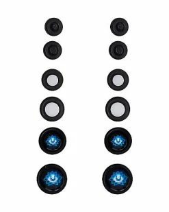 Buy 😀 Multi-Pack Psychedelic Eye Plugs 6 Pair - 14-4 Gauge ❤️