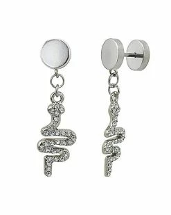 Coupon 👍 CZ Snake Dangle Fake Plugs - 18 Gauge ⌛