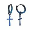 Buy π Blue Cross Dangle Huggie Hoop Earrings - 18 Gauge π 2 Buy π Blue Cross Dangle Huggie Hoop Earrings - 18 Gauge π -Playboy Shop 03902657 a