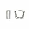 Deals 🔔 Silvertone Square Huggie Earrings - 18 Gauge ⭐ -Playboy Shop 03902681 a