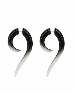 Wholesale 🎁 Ombre Black and White Fake Spiral Tapers - 18 Gauge 😉