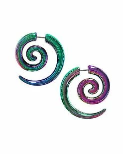 Flash Sale 👍 Black Iridescent Fake Spirals 🎉