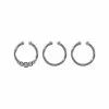 Best deal π― Multi-Pack Silvertone Clear Gem Fake Septum Rings - 3 Pack π 1 Best deal π― Multi-Pack Silvertone Clear Gem Fake Septum Rings - 3 Pack π -Playboy Shop 03902798