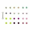 Top 10 🧨 Silvertone Barbell with 24 Bright Multi-Colored Extra Balls - 14 Gauge 🌟 -Playboy Shop 03904315 a