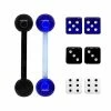 Budget 🔔 Multi-Pack Dice Barbells with Extra Balls 2 Pack - 14 Gauge 👍 -Playboy Shop 03904513
