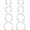 Wholesale 💯 Multi-Pack Clear Spike Horseshoe Rings 8 Pack - 16 Gauge ✔️ -Playboy Shop 03906732 a