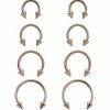 Cheapest 🤩 Multi-Pack Rose Goldtone Spike Horseshoe Rings 8 Pack - 16 Gauge ❤️ 2 Cheapest 🤩 Multi-Pack Rose Goldtone Spike Horseshoe Rings 8 Pack - 16 Gauge ❤️ -Playboy Shop 03906773 a