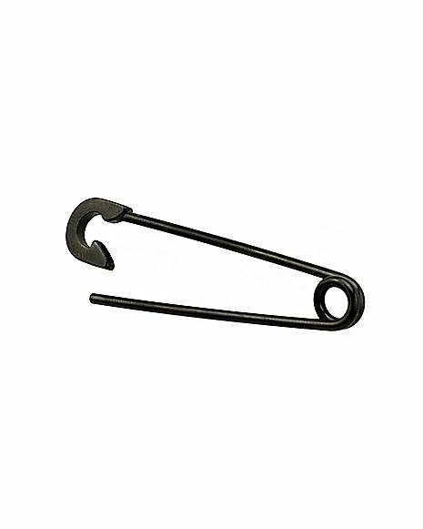 New π Black Safety Pin Industrial Barbell - 14 Gauge π 5 New π Black Safety Pin Industrial Barbell - 14 Gauge π - Image 3