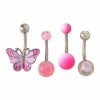 Best Pirce β Multi-Pack CZ and Opal-Effect Butterfly Belly Rings 4 Pack - 14 Gauge π 2 Best Pirce β Multi-Pack CZ and Opal-Effect Butterfly Belly Rings 4 Pack - 14 Gauge π -Playboy Shop 03911104 a