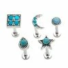 Coupon β Multi-Pack Blue CZ Moon and Star Labret Lip Rings 5 Pack - 16 Gauge π 2 Coupon β Multi-Pack Blue CZ Moon and Star Labret Lip Rings 5 Pack - 16 Gauge π -Playboy Shop 03912367 a