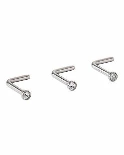 Discount ⨠Multi-Pack CZ Twist Hoops and L-Bend Nose Rings 6 Pack - 18 Gauge 𧨠7 Discount ⨠Multi-Pack CZ Twist Hoops and L-Bend Nose Rings 6 Pack - 18 Gauge 𧨠-Playboy Shop 03912748 c