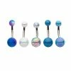 Best Sale π Multi-Pack Purple and Blue Iridescent Belly Rings 5 Pack - 14 Gauge π― 1 Best Sale π Multi-Pack Purple and Blue Iridescent Belly Rings 5 Pack - 14 Gauge π― -Playboy Shop 03912755