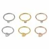 Top 10 ⌛ Multi-Pack CZ Heart Seamless Hoop Nose Rings 6 Pack - 20 Gauge ✨ -Playboy Shop 03912847 a