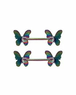 Top 10 π― CZ Rainbow Butterfly Nipple Barbells - 14 Gauge π 9 Top 10 π― CZ Rainbow Butterfly Nipple Barbells - 14 Gauge π -Playboy Shop 03912854 b