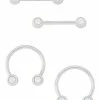 Budget π Multi-Pack Opal-Effect Horseshoe and Nipple Barbells 4 Pack - 14 Gauge π 2 Budget π Multi-Pack Opal-Effect Horseshoe and Nipple Barbells 4 Pack - 14 Gauge π -Playboy Shop 03913068 a