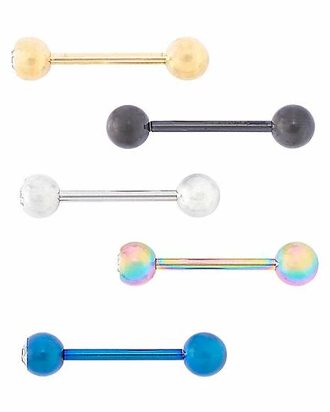 Flash Sale π₯° Multi-Pack Assorted CZ Barbells 5 Pack - 14 Gauge π 3 Flash Sale π₯° Multi-Pack Assorted CZ Barbells 5 Pack - 14 Gauge π