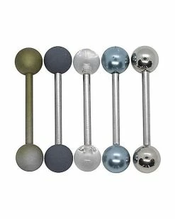 Hot Sale 👍 Multi-Pack Matte and Anodized Barbells 5 Pack - 14 Gauge ⭐