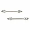 Best reviews of 🥰 CZ Round Gem Titanium Nipple Barbells - 14 Gauge 💯