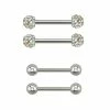 Best Sale π Multi-Pack CZ Titanium Nipple Barbells 2 Pair - 14 Gauge β 2 Best Sale π Multi-Pack CZ Titanium Nipple Barbells 2 Pair - 14 Gauge β -Playboy Shop 03913381 a