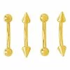 Wholesale π Multi-Pack Goldplated Spike and Round Titanium Curved Barbells 4 Pack - 16 Gauge β 1 Wholesale π Multi-Pack Goldplated Spike and Round Titanium Curved Barbells 4 Pack - 16 Gauge β -Playboy Shop 03914876 a