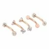 Coupon βοΈ Multi-Pack CZ Rose Goldplated Titanium Curved Barbells 5 Pack - 16 Gauge β€οΈ 2 Coupon βοΈ Multi-Pack CZ Rose Goldplated Titanium Curved Barbells 5 Pack - 16 Gauge β€οΈ -Playboy Shop 03914926 a
