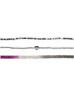 Budget 👍 Multi-Pack Asexual Pride Necklaces - 3 Pack 🔥