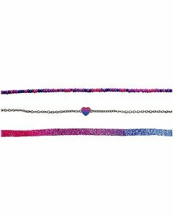 Hot Sale 🔔 Multi-Pack Bisexual Pride Necklaces - 3 Pack 🥰