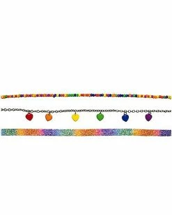 Wholesale 😉 Multi-Pack Rainbow Pride Necklaces - 3 Pack 😀