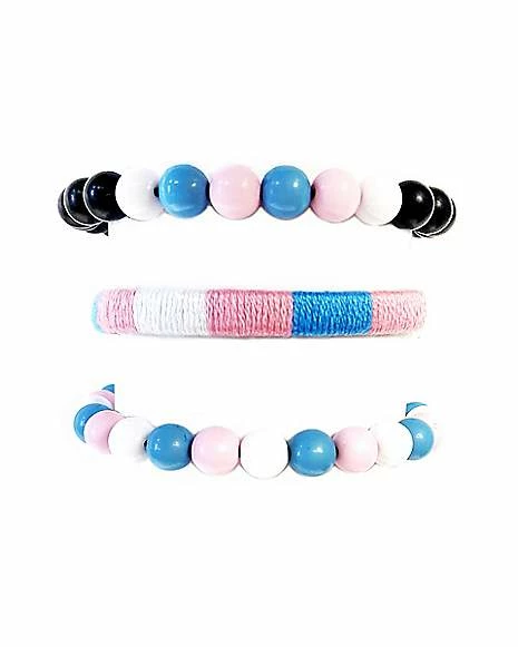 Deals π₯ Multi-Pack Transgender Pride Flag Beaded Bracelets - 3 Pack π 3 Deals π₯ Multi-Pack Transgender Pride Flag Beaded Bracelets - 3 Pack π