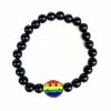 Cheapest π Rainbow Smiley Face Black Beaded Bracelet π 1 Cheapest π Rainbow Smiley Face Black Beaded Bracelet π -Playboy Shop 03916392 a