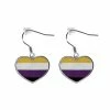 Cheap 🌟 Nonbinary Pride Dangle Earrings ⌛ -Playboy Shop 03916442